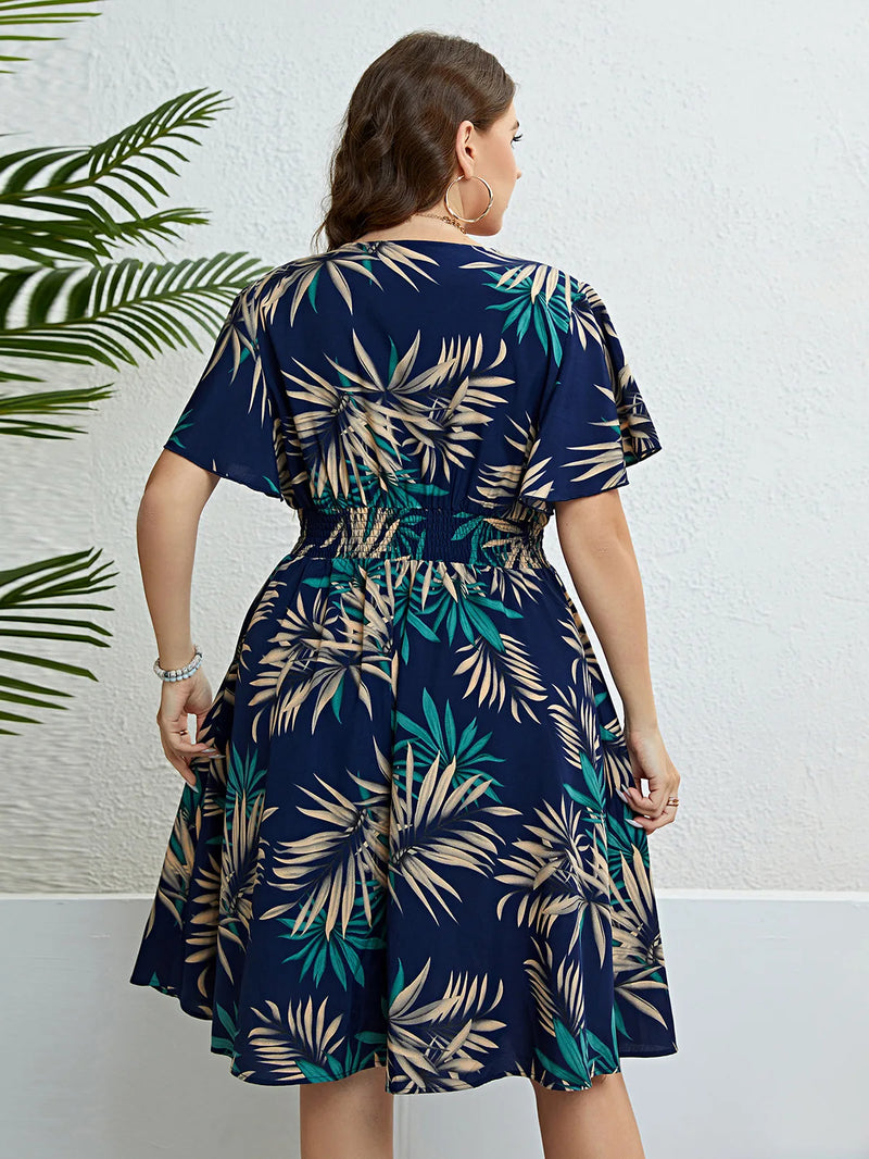 Vardi Dante™ Dahlia Plus-Size Jurk | Vrolijk & Stijlvol