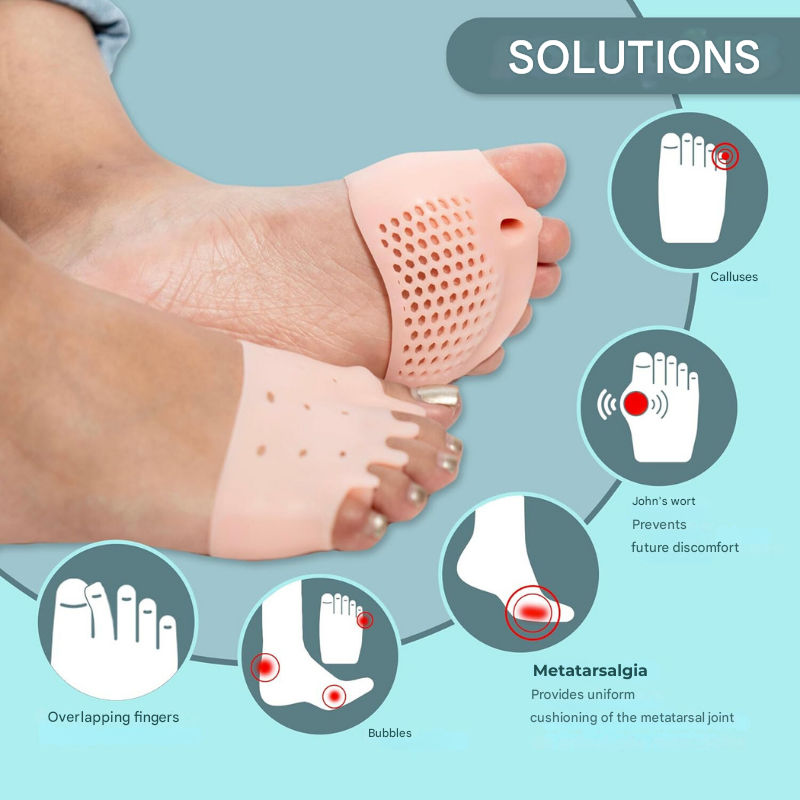 Therapeutische Teenenspreiders met Kussenpads – Podiora