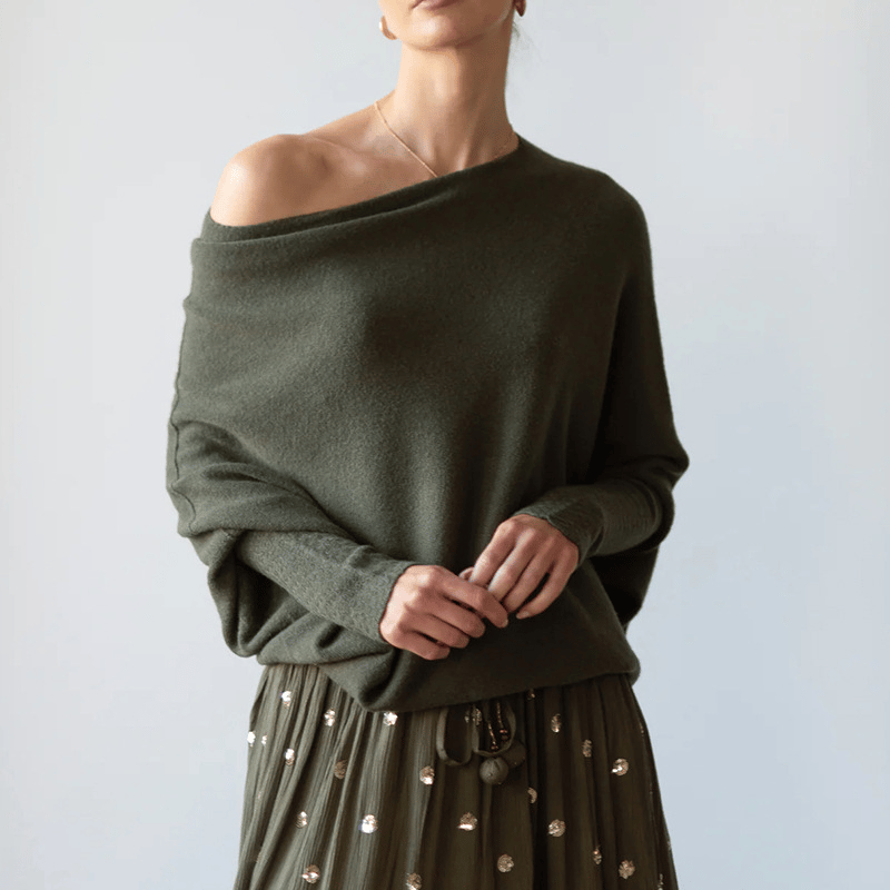 Trendy Off-Shoulder Trui voor Dames - Livia