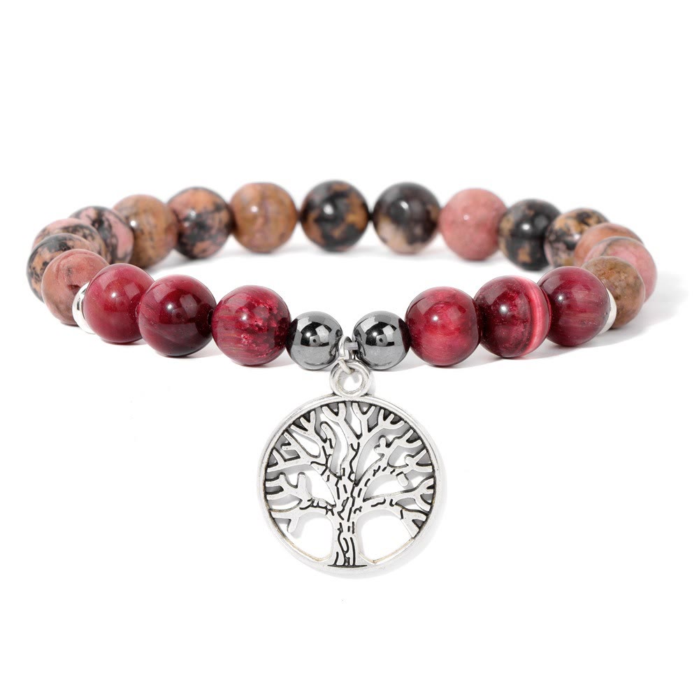 Natuurlijk Kristal Levensboom Armband - Mila