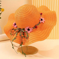 Dames Zomer Strohoed met Bloemen- en Fruitdetails – Solène