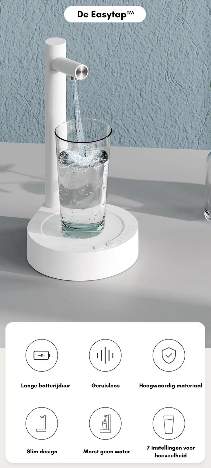 Drink Water zonder Moeite, Recht vanuit je Bed - HydraTap™