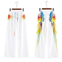 Wijd gesneden zomerbroek van chiffon – Liana