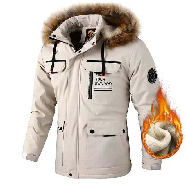 Vardi Dante™ Winterparka met Fleecevoering | Winddicht jack met capuchon