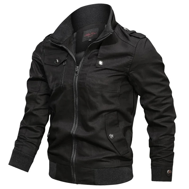 Heren Zomerjas met Kraag en Motorlook – Vince