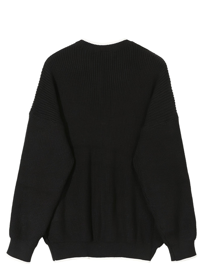 Luźny Pasiasty Sweter Dzianinowy dla Mężczyzn - Ronan