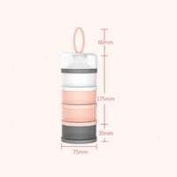 4-Vaks Stapelbare Portiecontrole Containers