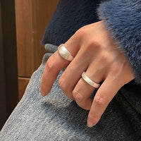 Verstelbare Zilveren Koepelring - Nora