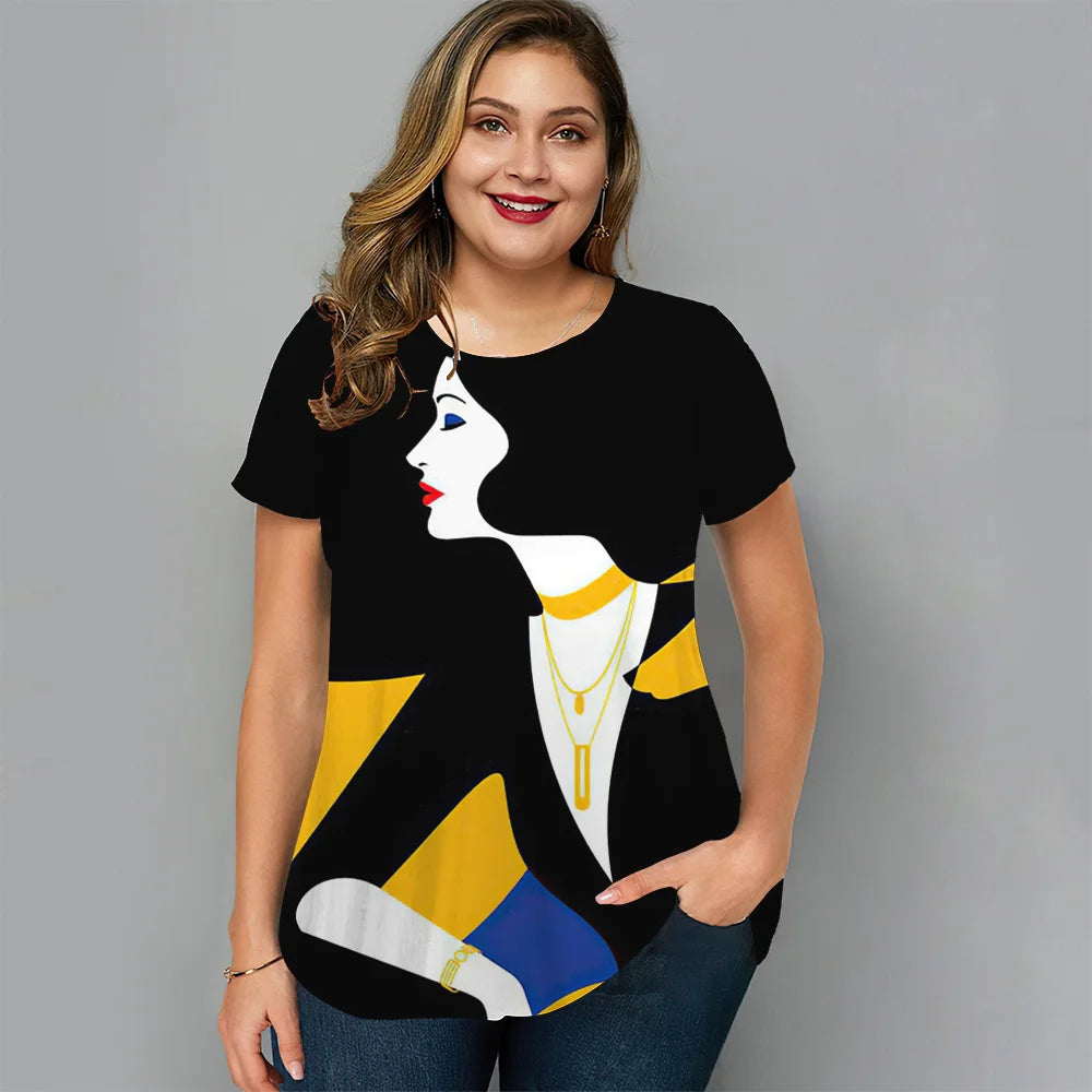 Vardi Dante™ Maartje Plus-Size T-Shirt | Casual & Stijlvol