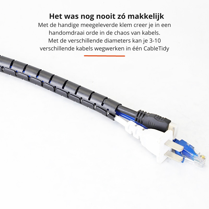 CableTidy | Maak gemakkelijk een einde aan een chaos van kabels