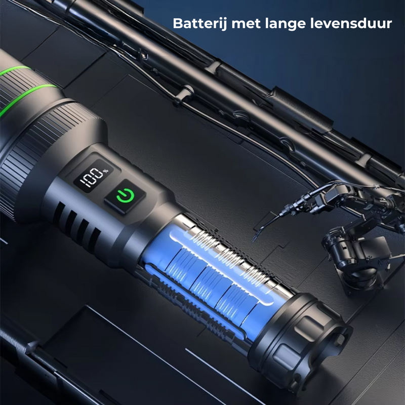 Extreem Felle en Zoombare LED Zaklamp - PowerBeam