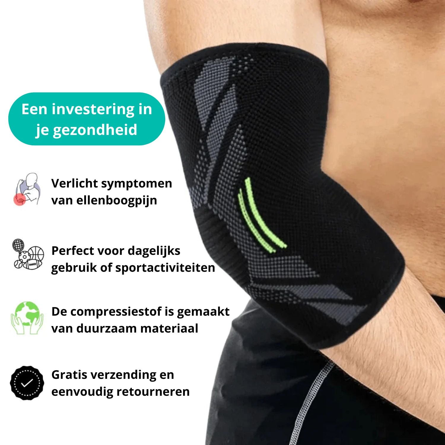 Orthopedische Elleboogbandage - FlexiSupport