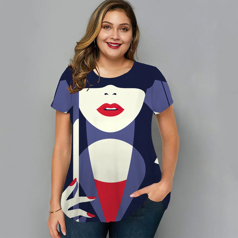 Vardi Dante™ Maartje Plus-Size T-Shirt | Casual & Stijlvol