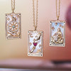 Zirkonia Vergulde Tarot Druppel Hanger Ketting - Amara