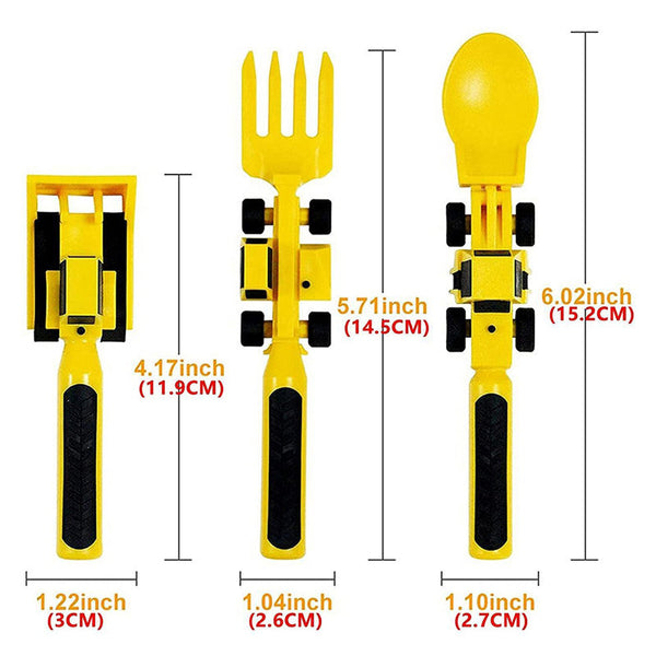 Bulldozer Kinderbestek Set - ConstructoFork