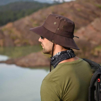 Waterafstotende outdoor bucket hat met UV-bescherming – ShieldFlex Pro