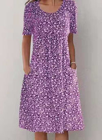Stijlvolle Bloemenprint Jurk - Eva | Dé Perfecte Lichte Zomerjurk!