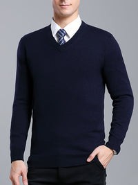 Modny sweter dziany z okrągłym dekoltem - Dante