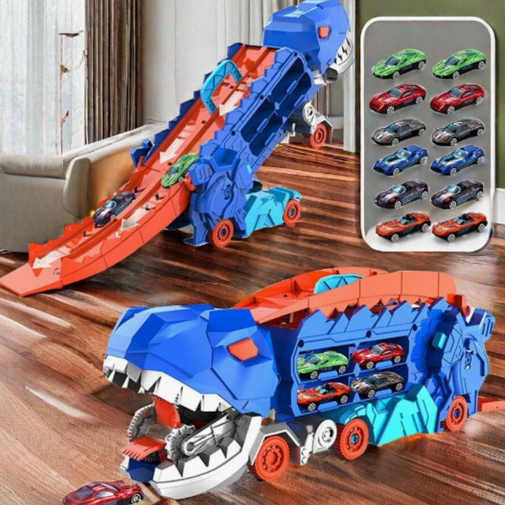 3-in-1 Race Truck voor Kinderen -  T-Rex Transporter
