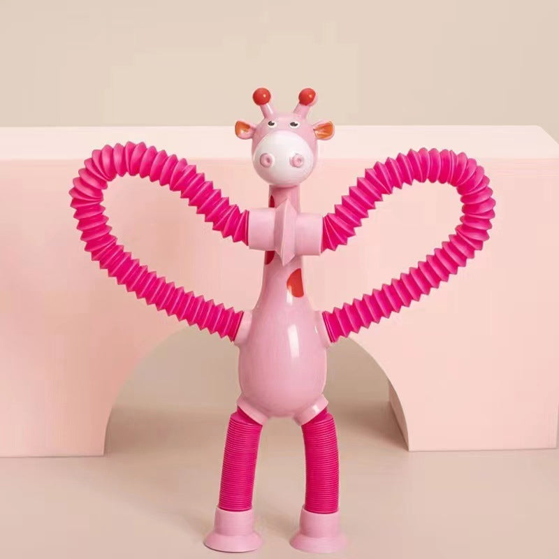 Flexibel Giraffe Speelgoed met Zuignap - StretchyGiraffe