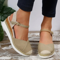 Dames Sandalen met Gespsluiting en Gesloten Teen – Isabelle
