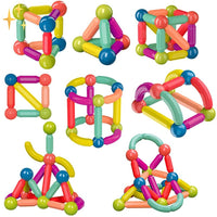 64 Stuks Magnetische Bouwblokken - Creatix