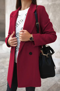 Modieuze Wollen Dames Winterjas - Eleanor