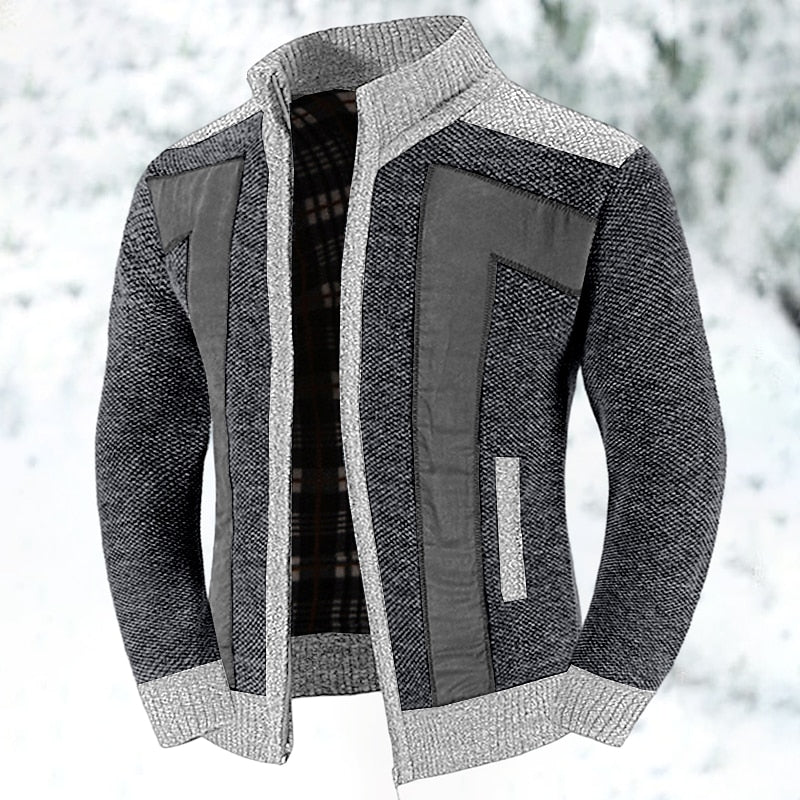 Wollen Vest met Rits en Trui - Leon