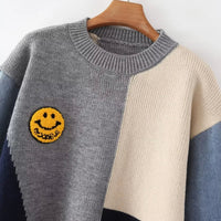 Vrolijke Patchwork Sweater voor Dames - Liora