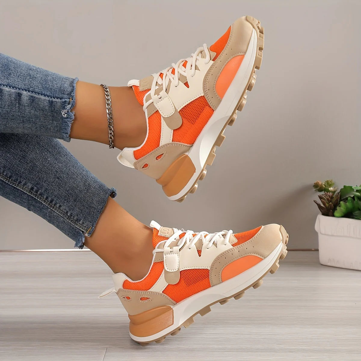 Luna Ademend Sport Trainers | Comfortabel & Antislip Ontwerp