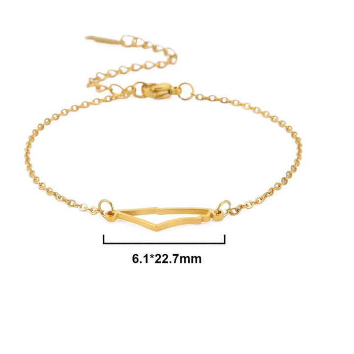 Gouden Armband van Hoop - Aurora