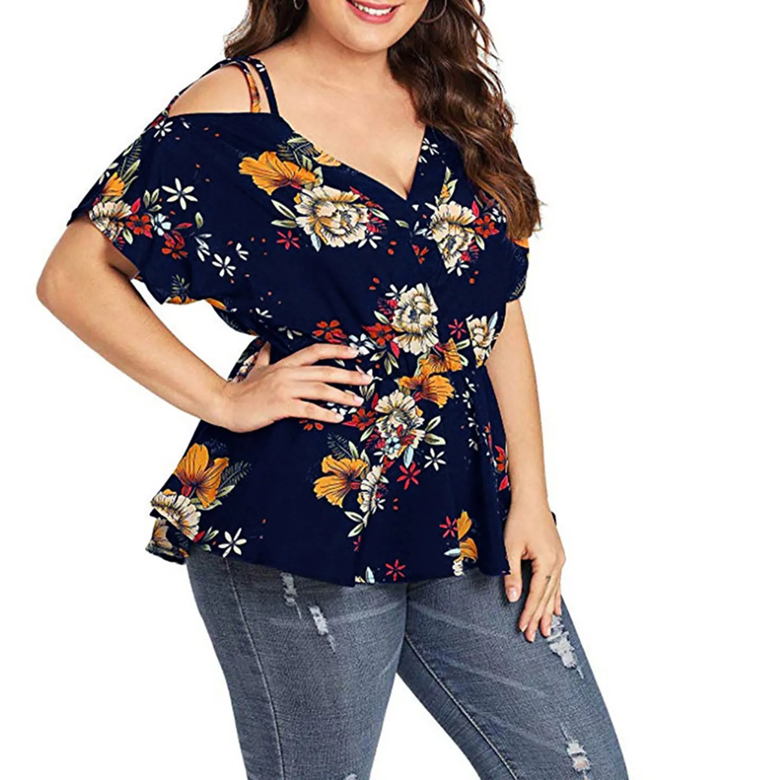 Vardi Dante™ Indy Plus-Size Top | Kleurrijk & Stijlvol