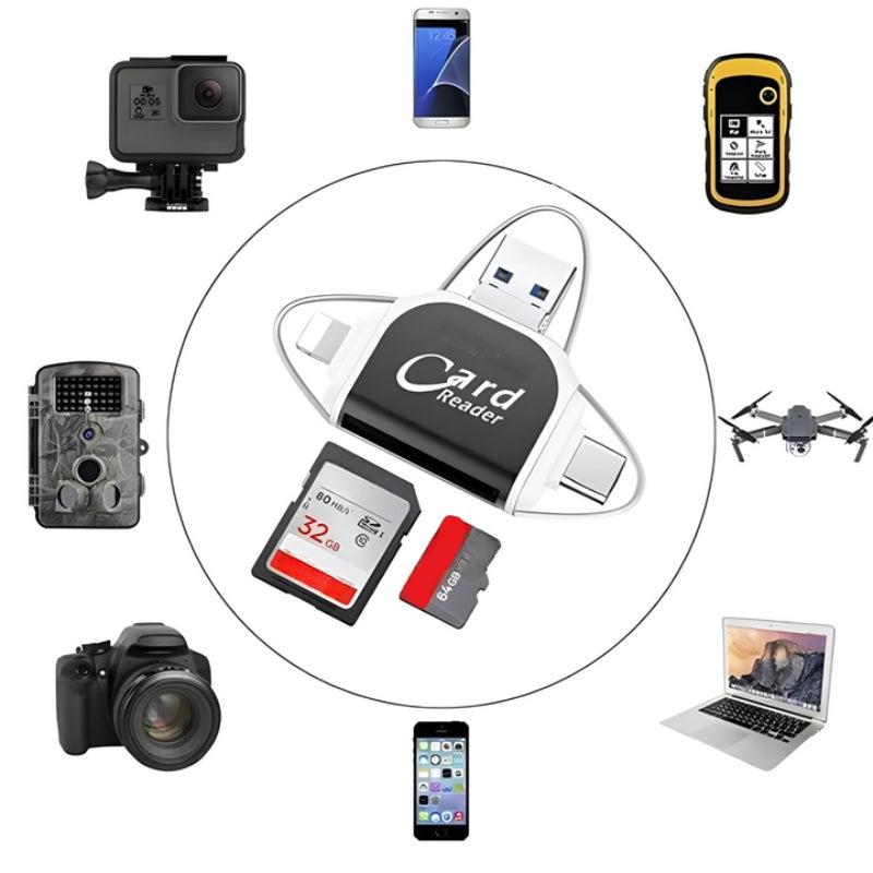 Czytnik kart 4-w-1 SD i TF - FlexPort