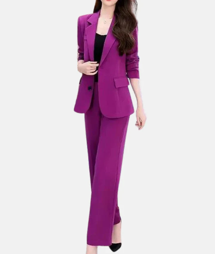 Stijlvol Broekpak met Getailleerde Blazer - Isabella