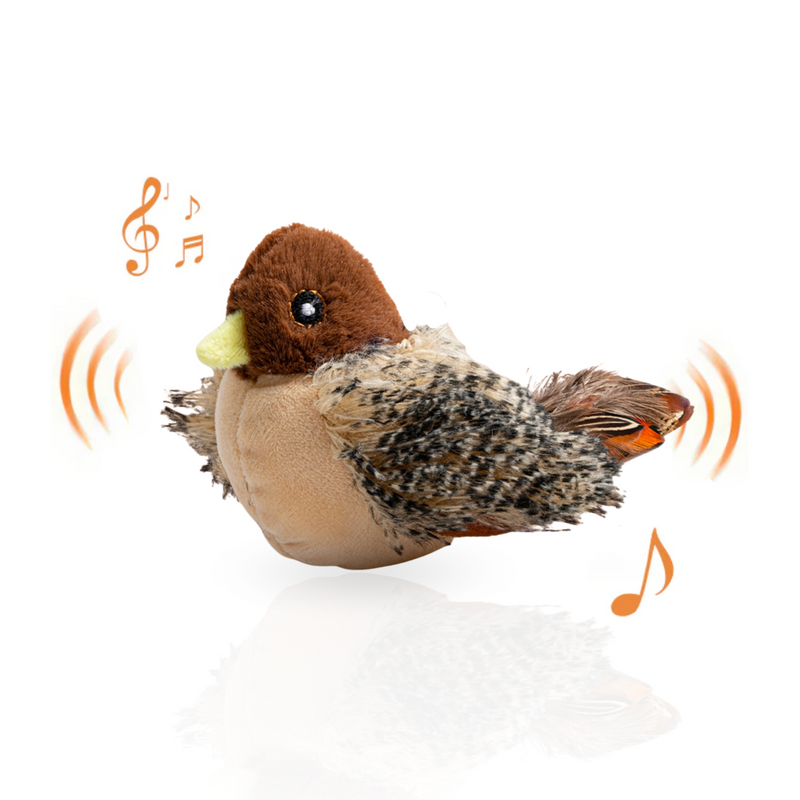 Interactief Kattenspeeltje met Geluid en Beweging – FlappyChirp