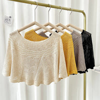 Dames IJszijden Sjaal met Brei & UV-bescherming – Amira