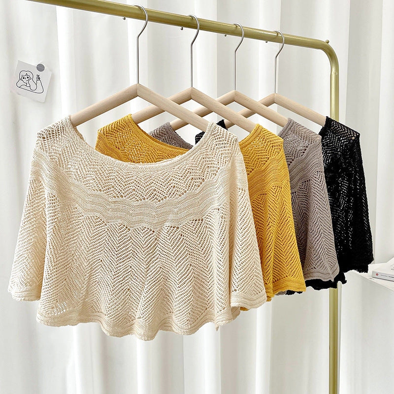 Dames IJszijden Sjaal met Brei & UV-bescherming – Amira