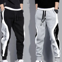 Losvallende Heren Patchwork Joggers met Touwtjes – Rafael