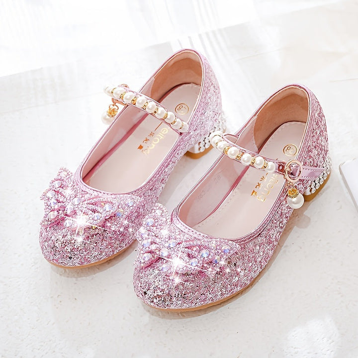 Glitterschoen Isla – Comfortabele Instapper met Pailletten & Parels voor Meisjes
