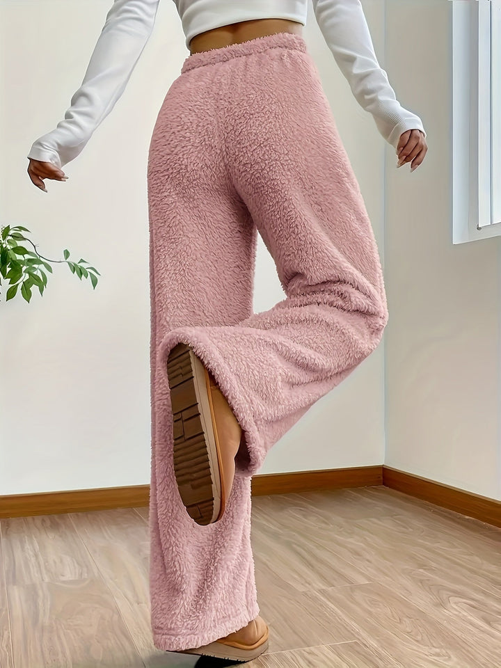 Zachte Teddy Sherpa Loungebroek Voor Dames – Noémie