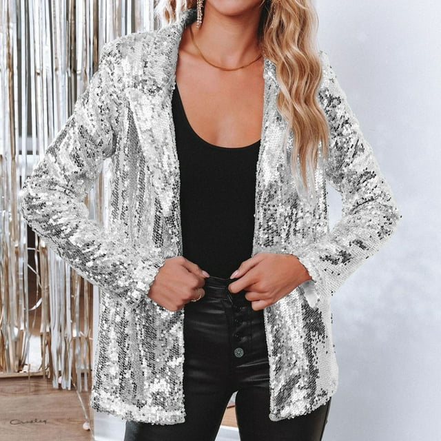 Trendy Pailletten Blazer - Olivia