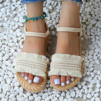 Trendy kwast sandalen met een lage hak – Juliet