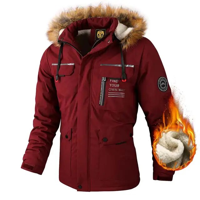 Vardi Dante™ Winterparka met Fleecevoering | Winddicht jack met capuchon