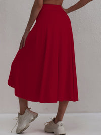 Sportieve rok met hoge taille en asymmetrische snit - Alexia