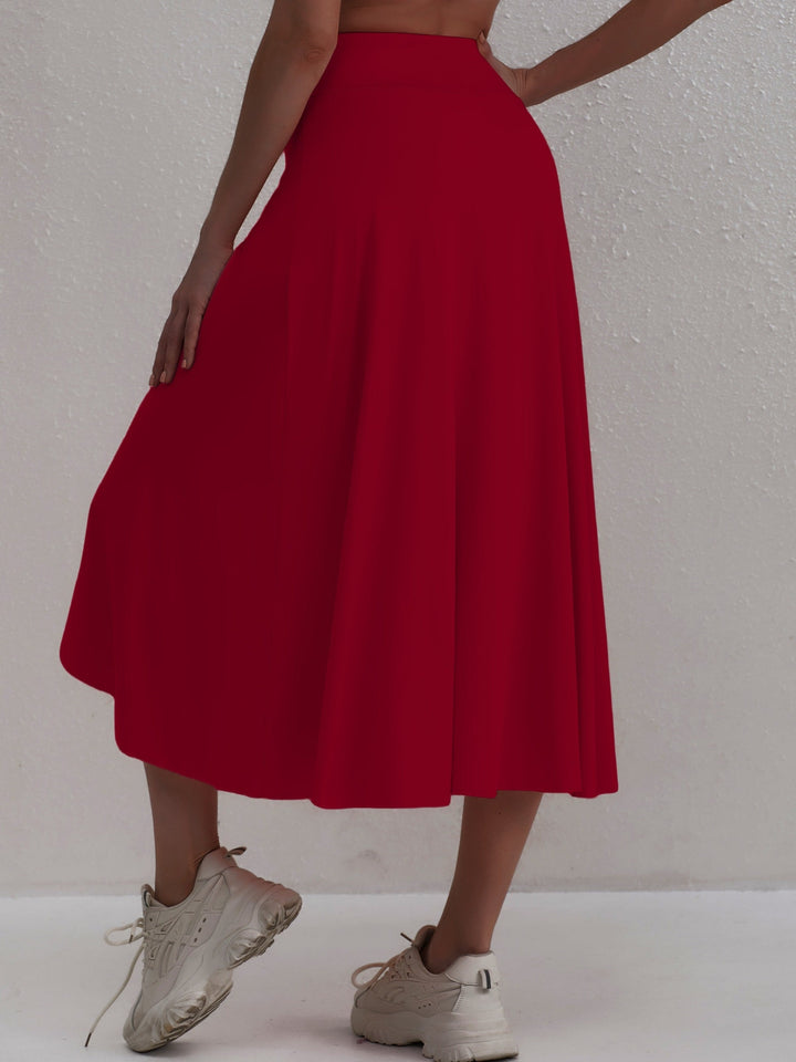 Sportieve rok met hoge taille en asymmetrische snit - Alexia