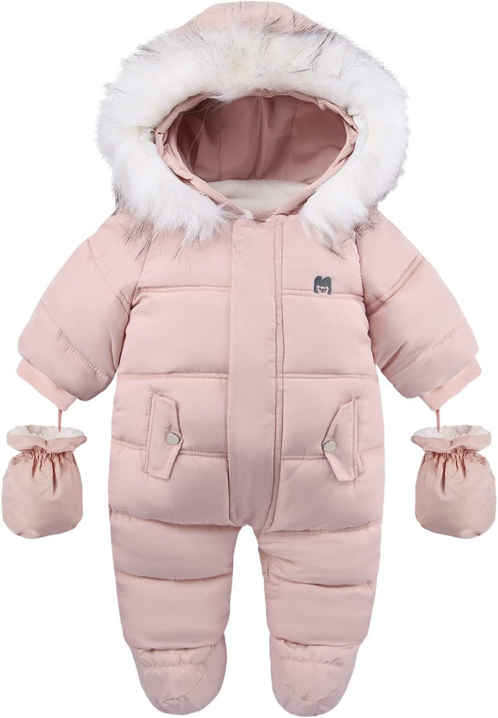 Baby Winter Jumpsuit Met Capuchon