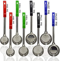 Portie Controle Serveerlepels Set – 8-Delig Maatlepels