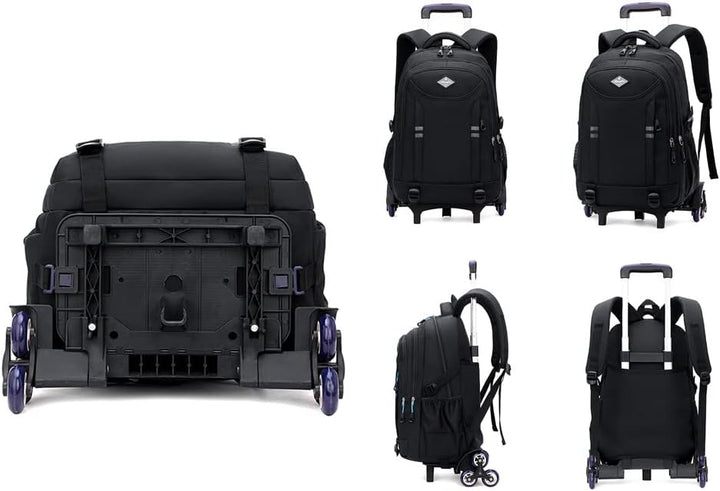 Multifunctionele Rugzak met Wielen voor Jongens – Veranderbare Trolley Tas