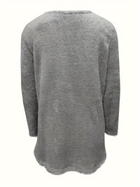 Comfortabel Fleece Sweatshirt met Print - Luna