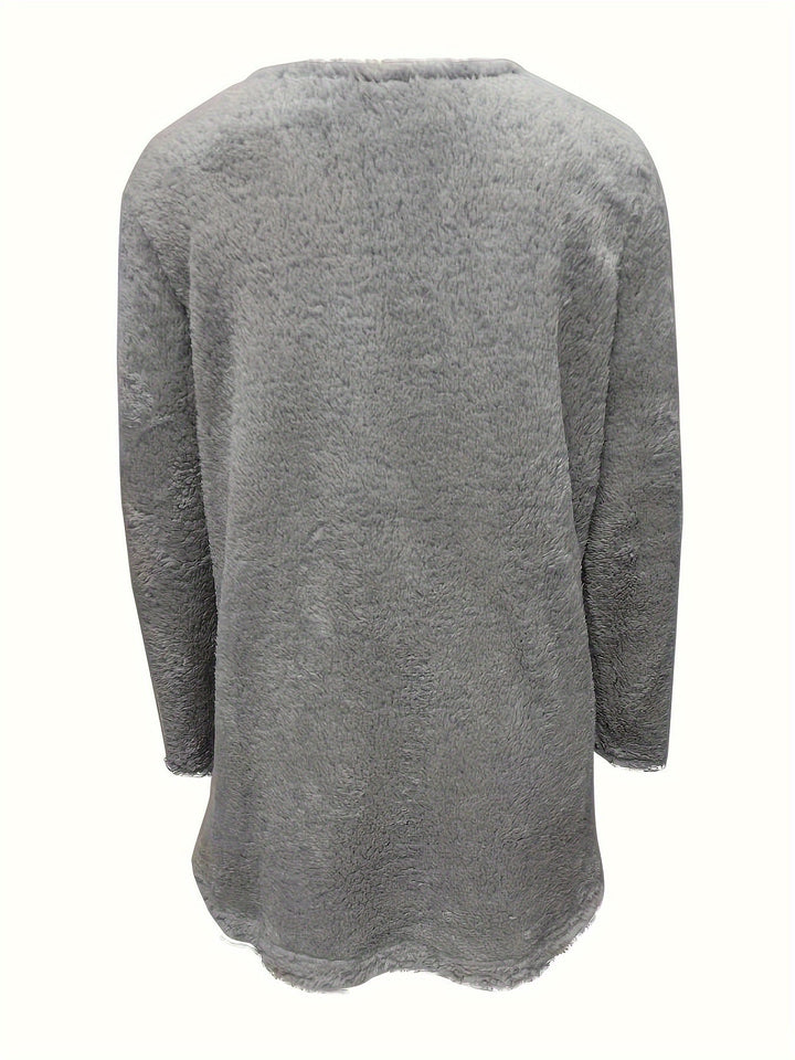 Comfortabel Fleece Sweatshirt met Print - Luna
